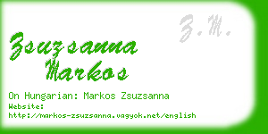 zsuzsanna markos business card